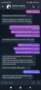 Chats of scammer