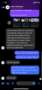 A screenshot of the convo with the actual company
