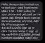 scam messsage 