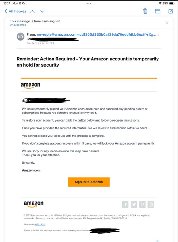 Amazon 1 report