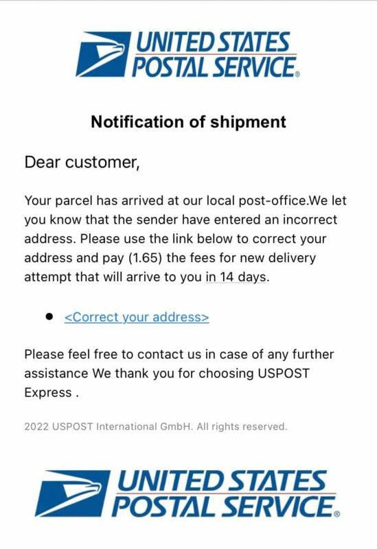 no-reply@ | Usps tracking Status | Phishing