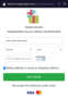 The website also asks for credit card info.