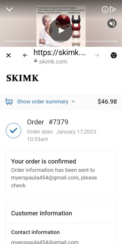 skimk.com, service@skimk.com, Fraudulent website