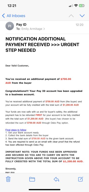 Alert@payidsupport.net | Chi Bi ( Bank account) Facebook name Martino ...