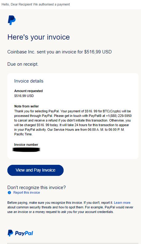 Mx2.slc.paypal.com | PayPal coinbase invoice | 1 report