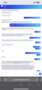 Chat support on the website