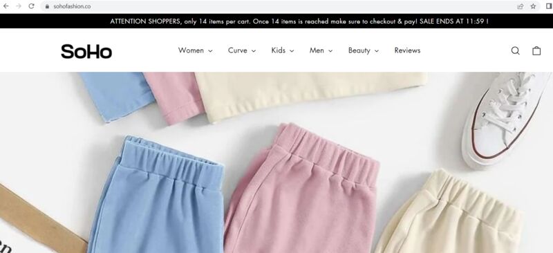 sohofashion.co | support@sohofasion.co | Fraudulent website