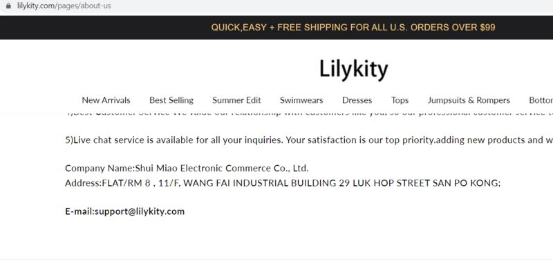 lilykity.com | support@lilykity.com | Fraudulent website | 3 comments
