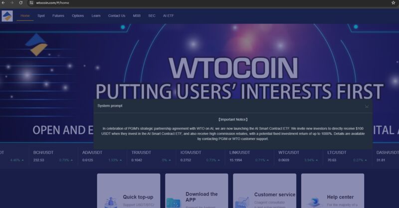 support@wtocoin.com | WTO coin | Investment scam | 16 comments