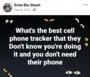 Evidence of stalking.