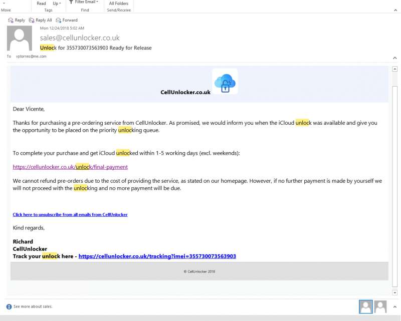 contactdirectunlocks.co.uk Directunlocks Other Scam 2 comments